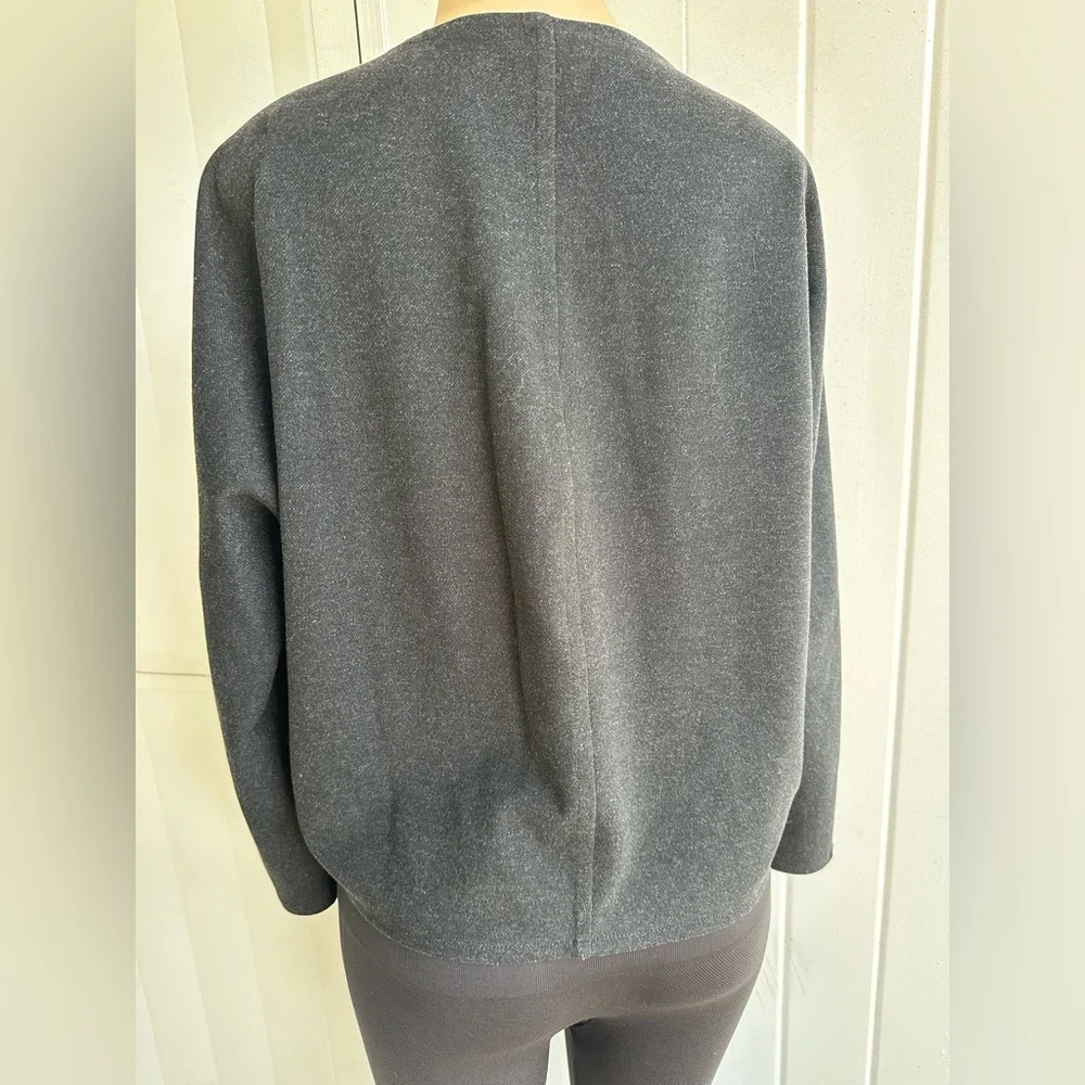 Club Monaco Cocoon Womens V Neck Tricot Gray Top Size S/P - Picture 3 of 5